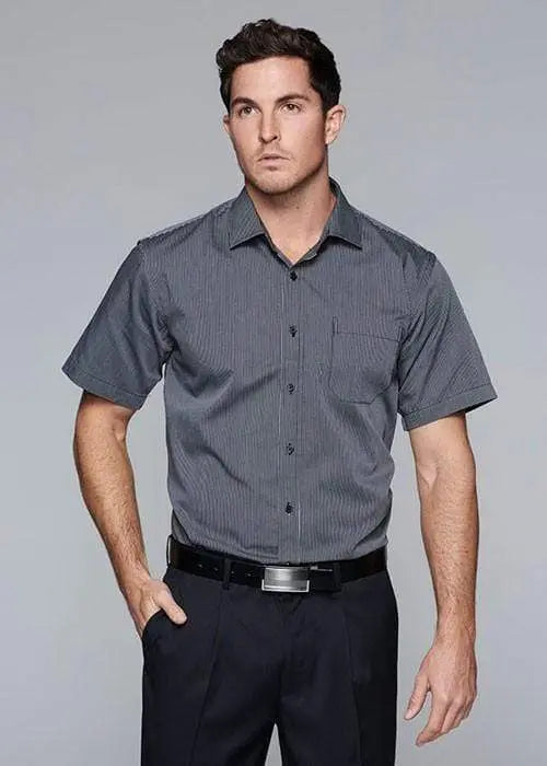 Aussie Pacific Men's Henley Short Sleeve Shirt 1900s Corporate Wear Aussie Pacific
