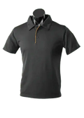 Aussie Pacific Men's Yarra Polo Shirt 1302 Casual Wear Aussie Pacific Black/Gold S