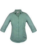 Aussie Pacific Ladies Epsom 3/4 Sleeve Shirt 2907T Corporate Wear Aussie Pacific Emerald 4