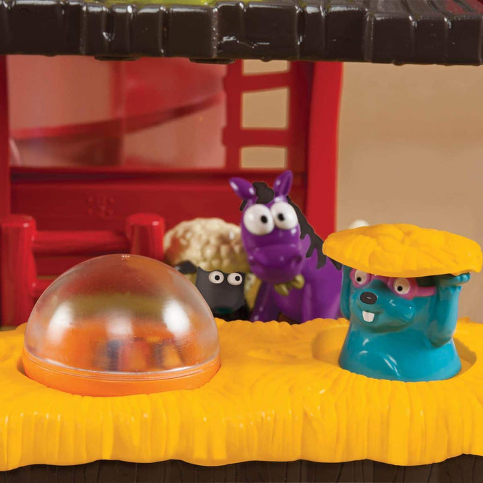 Interactive toy barn.