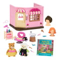 Lil Woodzeez Toy Hair Salon and Figurine Playset