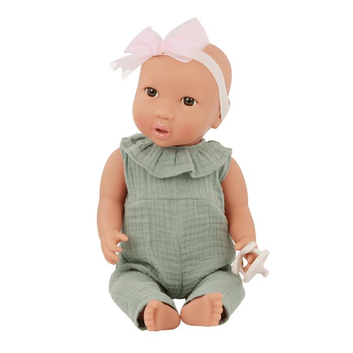 Baby Doll - Green Jumper - LullaBaby