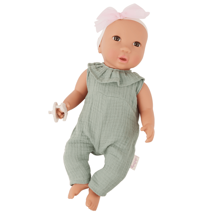 Baby Doll - Green Jumper - LullaBaby