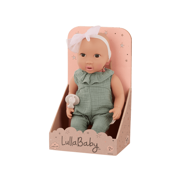 Baby Doll - Green Jumper - LullaBaby