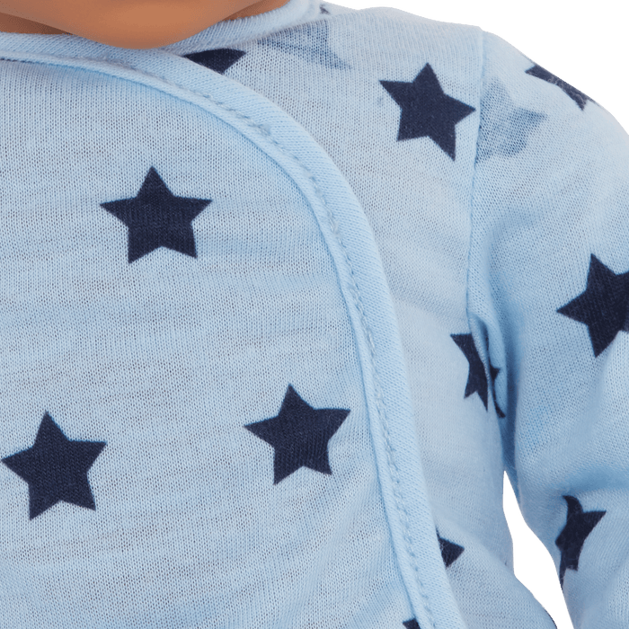 LullaBaby Boy Doll Blue Pajama Outfit
