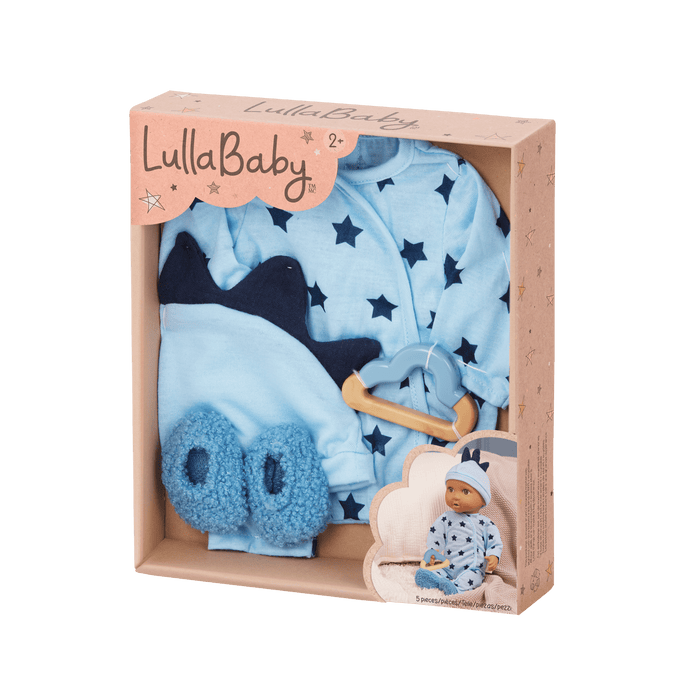 LullaBaby Boy Doll Blue Pajama Outfit