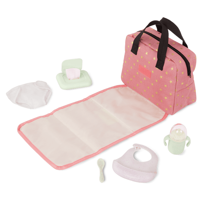 LullaBaby Doll Diaper Bag Set