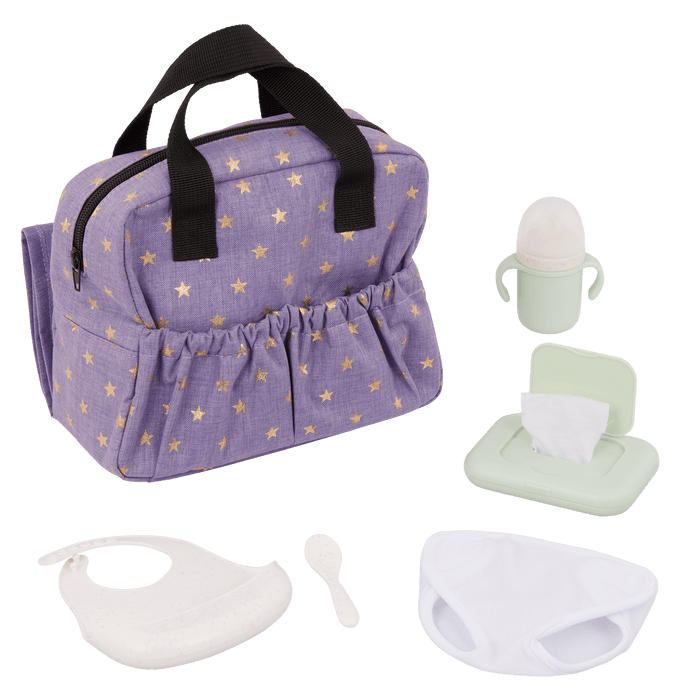 LullaBaby Doll Diaper Bag Set