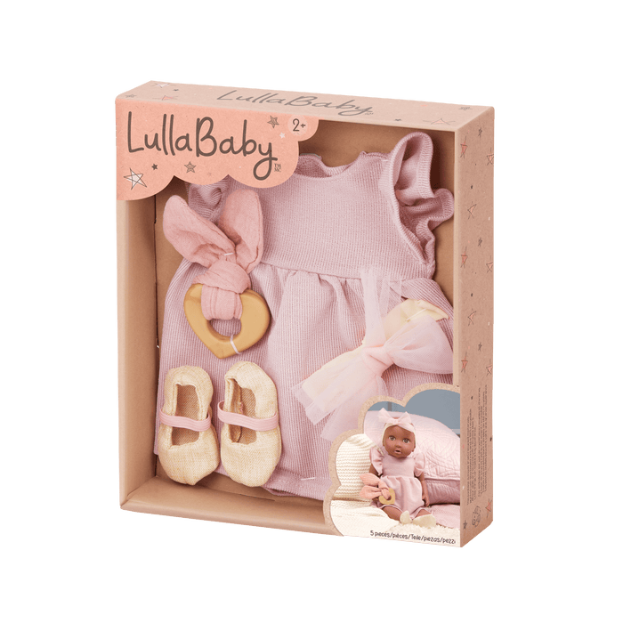 LullaBaby Doll Pink Dress Outfit