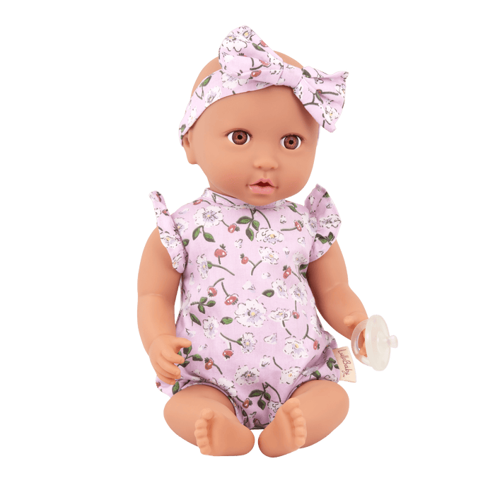 LullaBaby Doll & Plush Bassinet Set