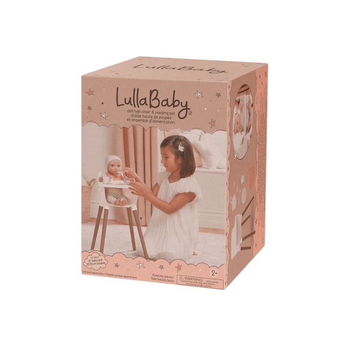 LullaBaby Doll High Chair & Feeding Set
