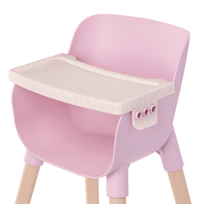 Pink High Chair for Baby Doll