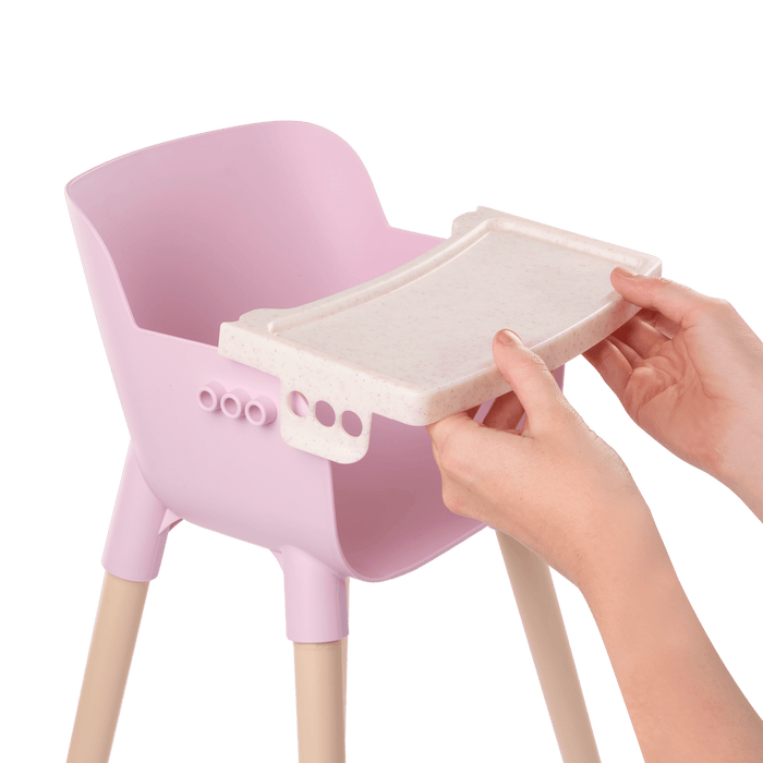 Pink High Chair for Baby Doll