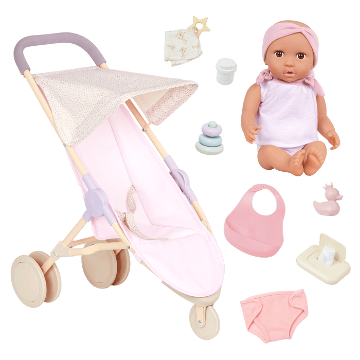 Baby Doll & Jogging Stroller Set - LullaBaby