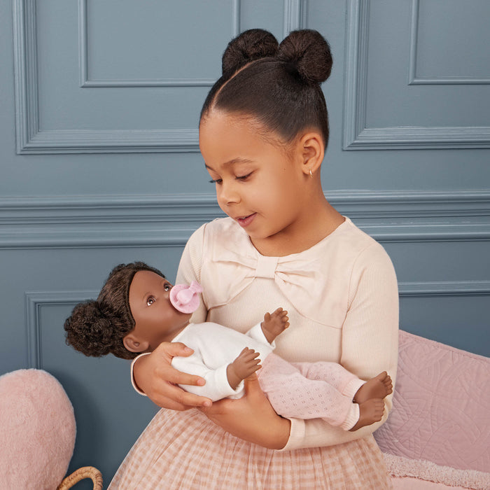LullaBaby Doll & Pink Pacifier