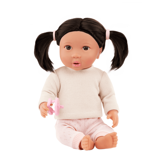 LullaBaby Doll & Pink Pacifier