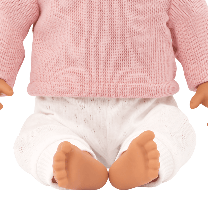 LullaBaby Doll with Wavy Brown Hair