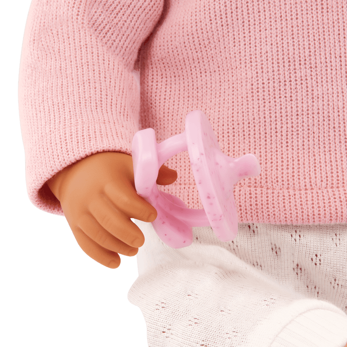 LullaBaby Doll with Wavy Brown Hair