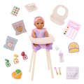 Baby Emilia & Mealtime Set - Our Generation