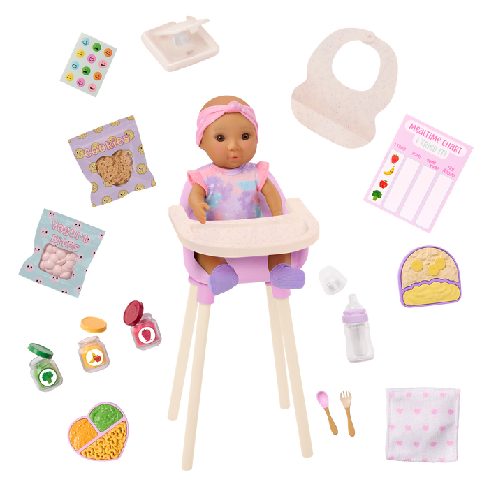 Baby Emilia & Mealtime Set - Our Generation