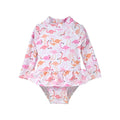 Baby Girls UPF50+ Swimsuit - Flamingo Love