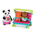 Babysitter playset with panda and baby animal figurines
