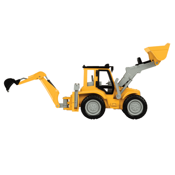 Midrange Yellow toy backhoe loader