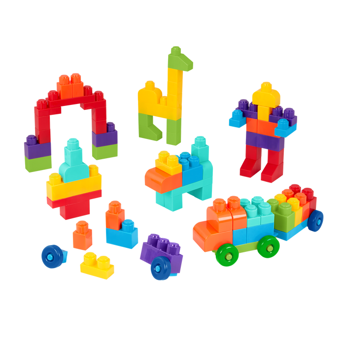 Locbloc bag of building blocks for toddlers