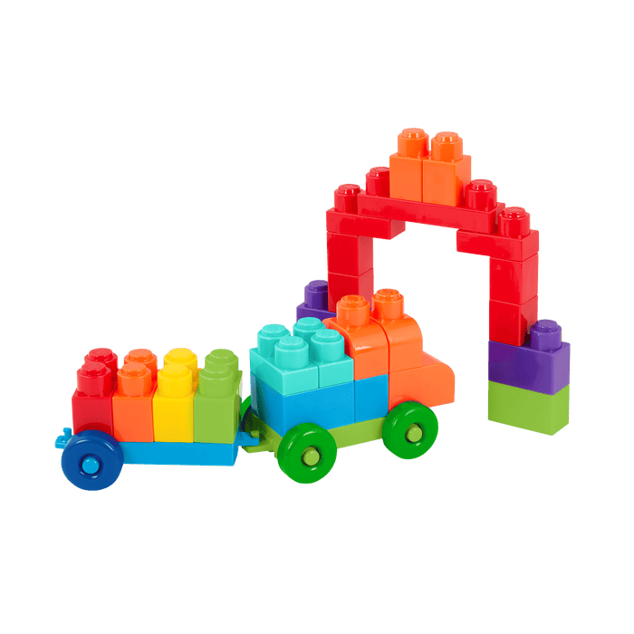 Locbloc bag of building blocks for toddlers