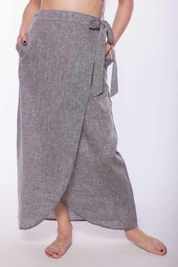 Barbados | Women's Stainproof Linen Lyocell Skirt
