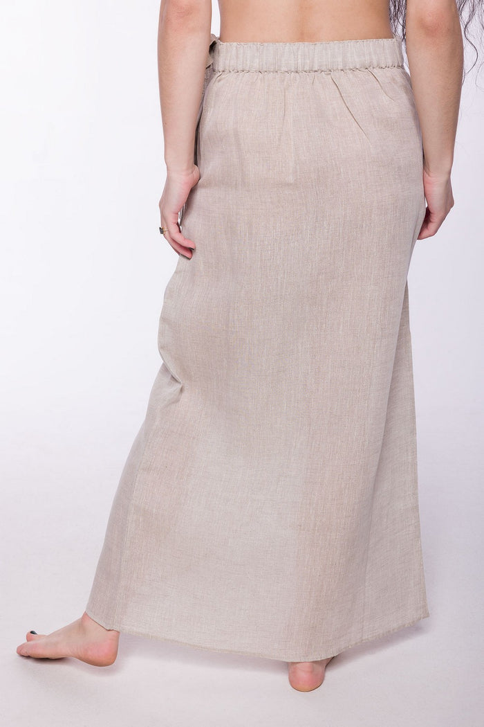 Barbados | Women's Stainproof Linen Lyocell Skirt