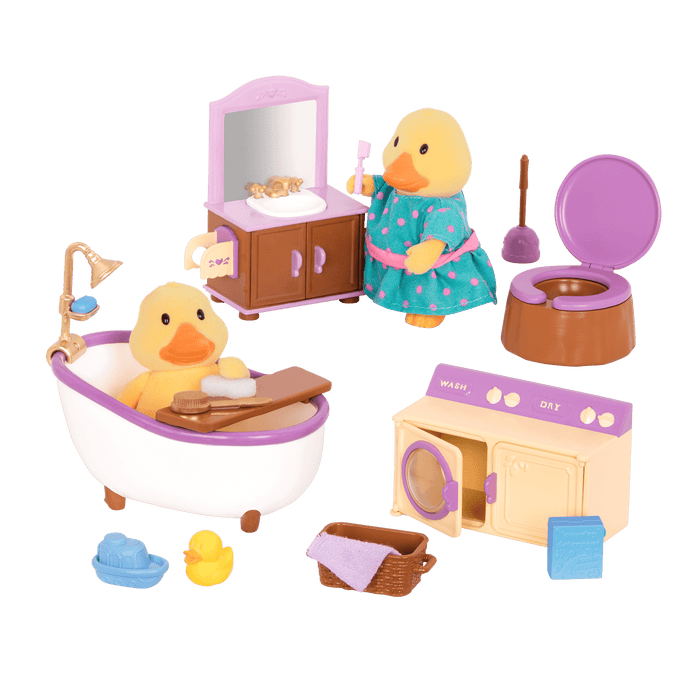 Bathroom and laundry playset