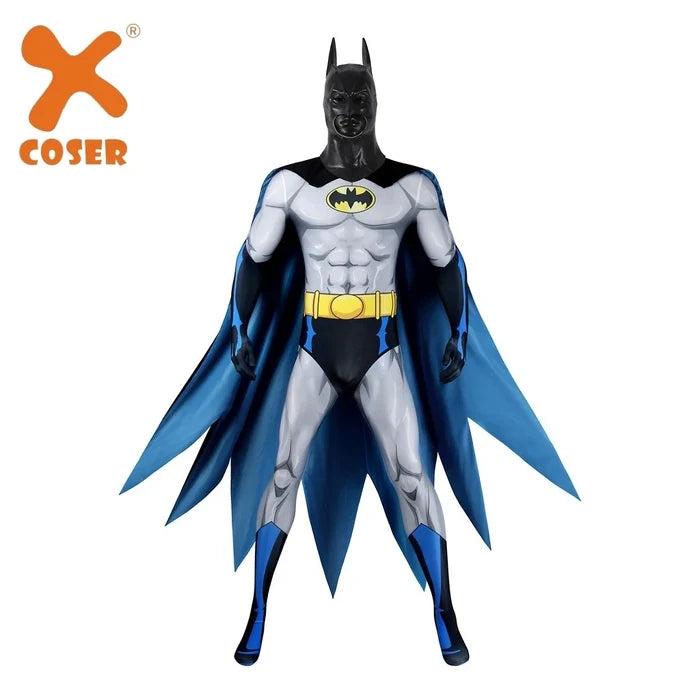 Batman Outfit - Bruce Wayne Jumpsuit & Cloak Replica - Halloween Bodysuit