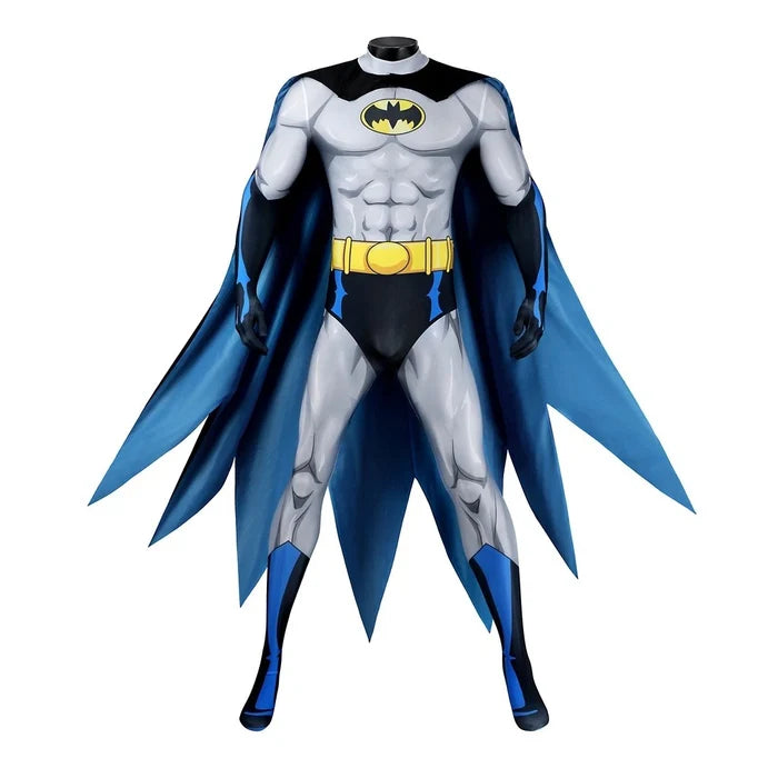Batman Outfit - Bruce Wayne Jumpsuit & Cloak Replica - Halloween Bodysuit