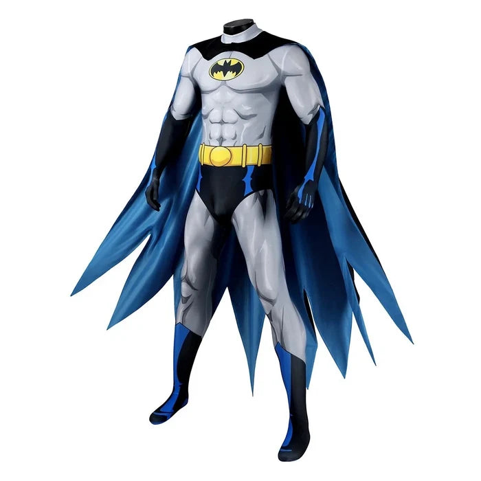 Batman Outfit - Bruce Wayne Jumpsuit & Cloak Replica - Halloween Bodysuit