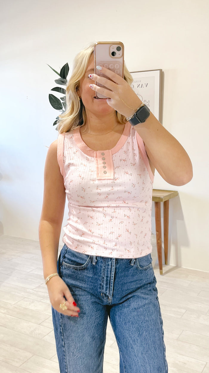 Beaming Floral Printed Tank