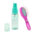 Toy hair brush and spray bottle for dolls