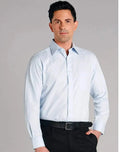 BENCHMARK Men's Mini Herringbone Long Sleeve Shirt M7112 Metro Workwear.
