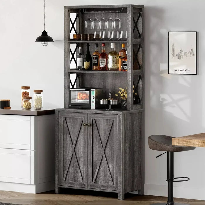 Berry Farmhouse Kitchen Pantry Cabinet Canva Home