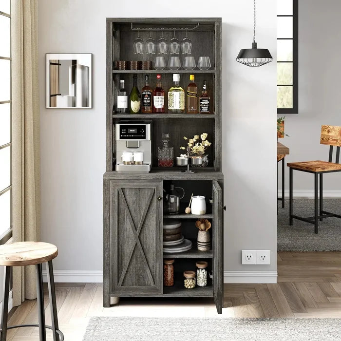 Berry Farmhouse Kitchen Pantry Cabinet Canva Home