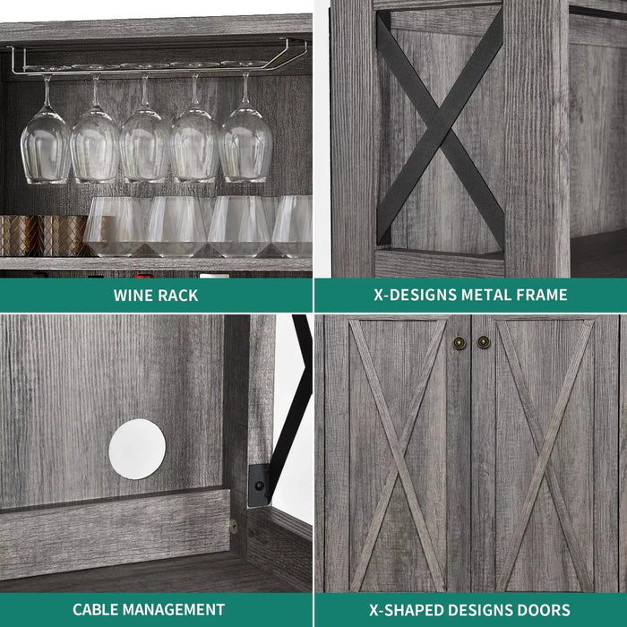 Berry Farmhouse Kitchen Pantry Cabinet Canva Home
