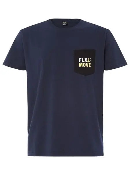 Bisley Flx & Move™ Cotton Tee BKT065 Work Wear Bisley Workwear NAVY (BPCT) S