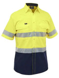 Bisley Women's X Airflow Taped Hi Vis Ripstop Work Shirt BS1491T - City Workwear