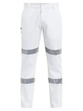 Bisley Workwear Work Wear WHITE (BWHT) / 77R BISLEY WORKWEAR 3M TAPED NIGHT COTTON DRILL PANT BP6808T