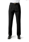 Biz Collection Corporate Wear Black / 72 Biz Collection Men’s Classic Pleat Front Pant Bs29110
