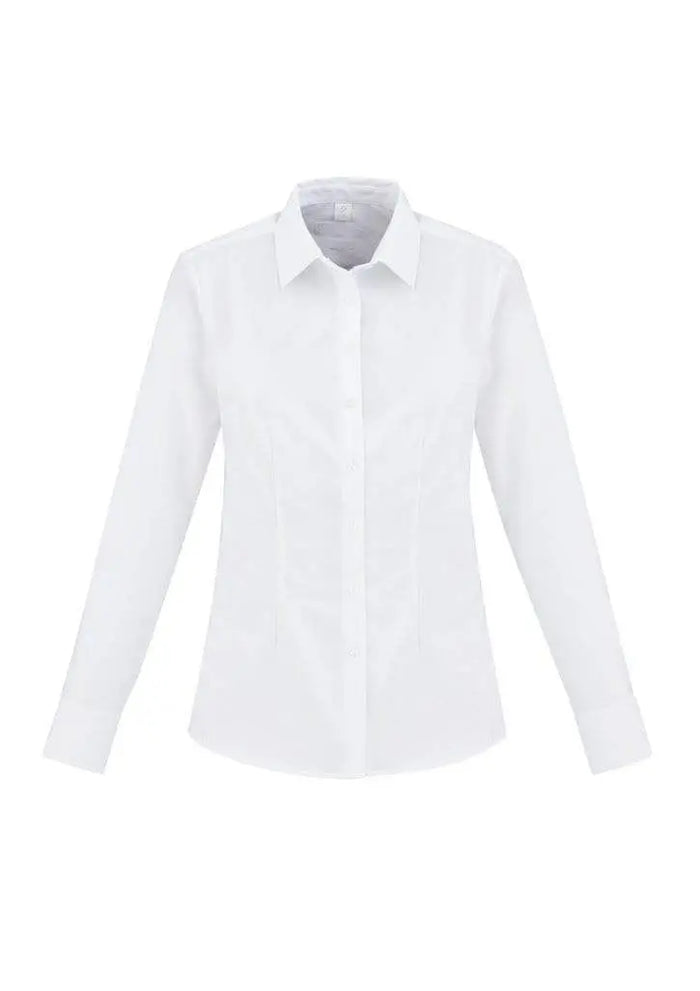 Biz Collection Corporate Wear White / 6 Biz Collection Regent Ladies L/S Shirt S912LL