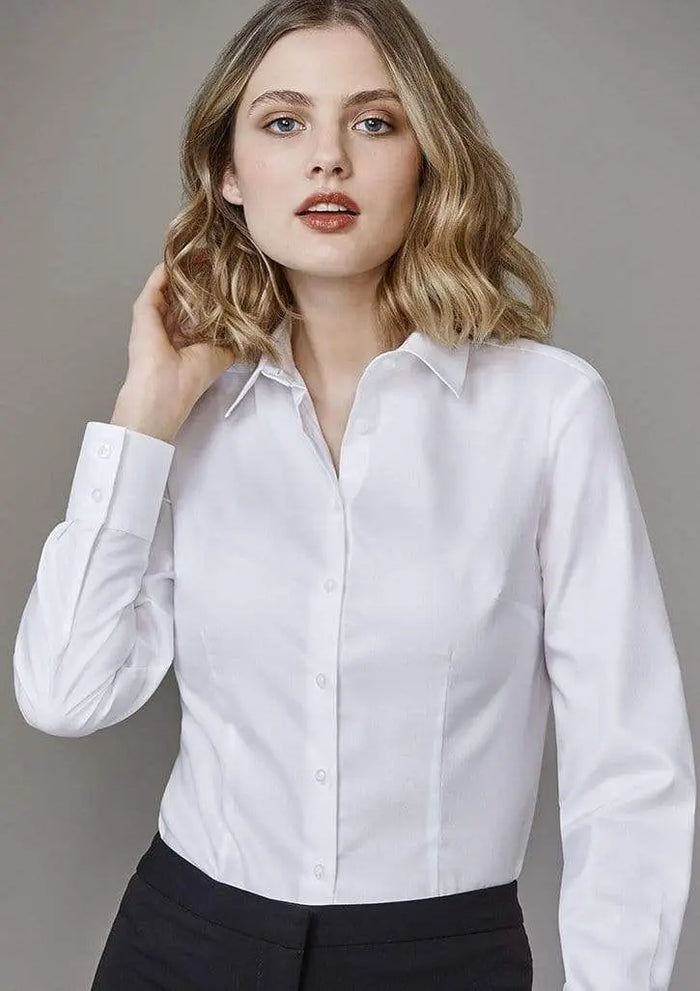 Biz Collection Corporate Wear Blue / 6 Biz Collection Regent Ladies L/S Shirt S912LL