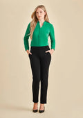 Biz Collection Scuba Ponte Women's Mid Rise Pull On Pant RGP304L - City Workwear