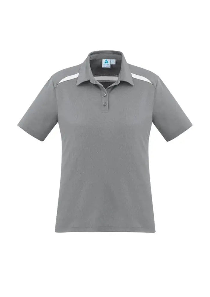 Biz Collection Sonar Ladies Polo P901LS Casual Wear Biz Collection 6 Silver/White