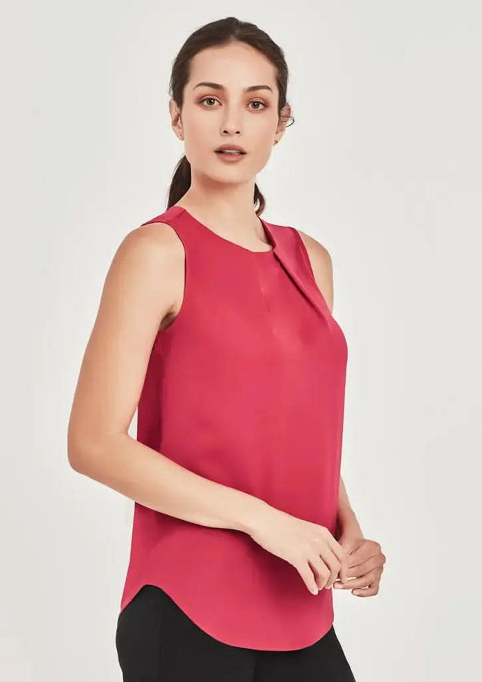 Biz Corporates Estelle Pleat Blouse RB973LN Biz Corporates